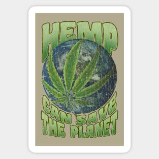 Hemp Can Save The Planet 1988 Sticker